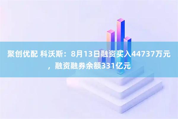 聚创优配 科沃斯:8月13日融资买入44737万元,融资融券余额331亿元